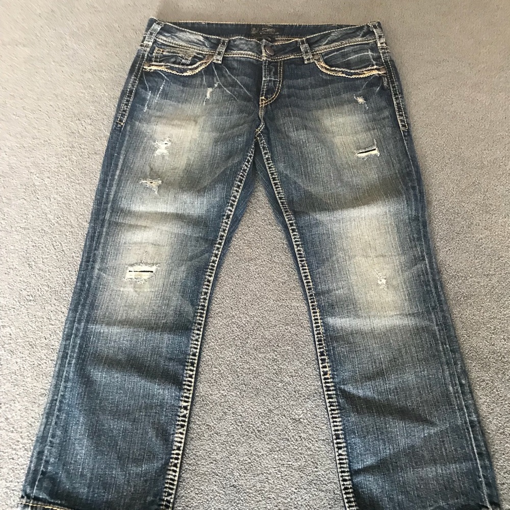 Silver capris